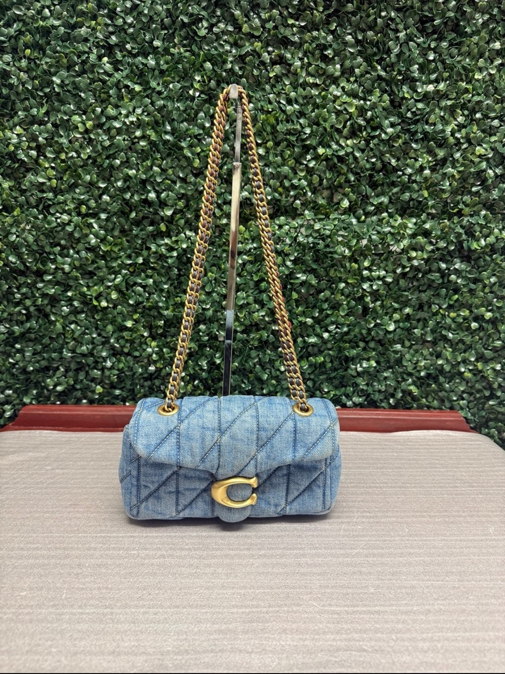 COACH Tabby 20 Denim with Quilting